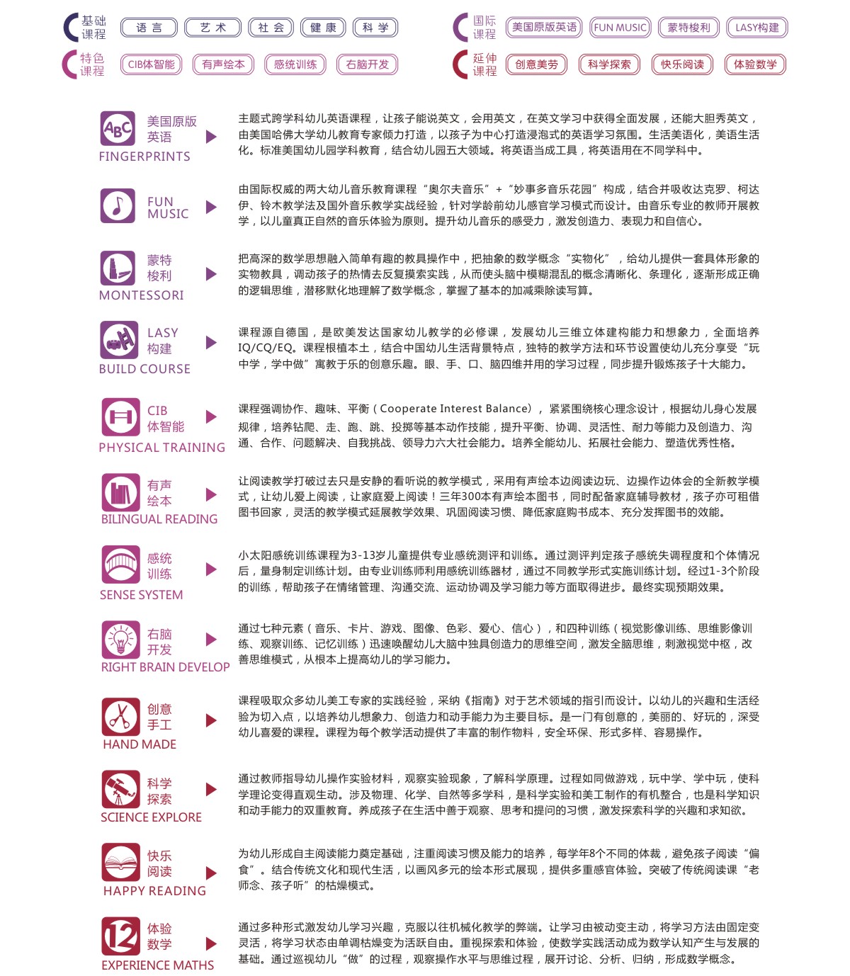 赛恩国际幼儿园详情页